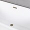 Kingston Brass 60-Inch Acrylic Oval Double Ended Pedestal Tub with Drain, No Faucet Drillings VTDE602824C423 - alternate 5