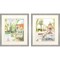 Homeroots Set Of Two Peaceful Gardens Silver Framed Print Wall Art, 2PK 525521 - alternate 1