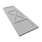 Ekena Millwork True Fit PVC Center X-Board Farmhouse Fixed Mount Shutters, Primed , 12"W x 32"H TFP107FH12X032PR - alternate 4