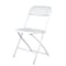 Chivari White Folding Chair (Steel-Poly Chair), 10PK CFPW-CX-T - alternate 7