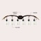 Jonathan Y Wyatt 45" 6-Light Southwestern Bohemian Resin/Seeded Glass Faux Antler LED Vanity Light, Brown Wood F JYL6317A - alternate 8
