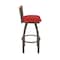 Holland Bar Stool Co Revelle 30in Swivel Bar Stool with Bronze Finish, Medium Back and Canter Red Seat 881 - alternate 4