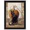 Homeroots Black Cat 3 Black Framed Print Wall Art 406822 - alternate 1