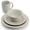 Martha Stewart 32 Piece Stoneware Dinnerware and Flatware Combo Set in Grey 96961.32 - alternate 2