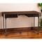 Homeroots 50" Brown And Silver Writing Desk With Two Drawers 402026 - alternate 5