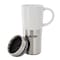 Mr. Coffee Travertine 4 Piece 16 Ounce Stoneware and Stainless Steel Travel Mug With Lid in White 750123409M - alternate 4