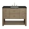 James Martin Vanities Lucian 48" Single Vanity, Pebble Oak, w/ 3 CM Phantome Eclos Widespread Top D704-V48-PBO-WPHT - alternate 1