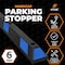 Xpose Safety Parking Block, Rubber, 4 in Height, 72 in Length, Black/Blue, Half Pallet (24 pk) PBSB-6-HP24-X - alternate 3