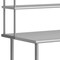 Flash Furniture Reader Work Table, 18 Gauge Stainless Steel Top Shelf and Double Overshelves and Undershelf NH-WT-3072-OSH-GG - alternate 8
