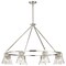 Nuvo Gianna, 8 Light Chandelier, Brushed Nickel Finish, Clear Glass 60/8336 - alternate 5