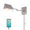 Jonathan Y Arlo 22" 1-Light Farmhouse Industrial Single Swing Arm Plug-In or Hardwired Iron LED Wall Sconce w/P JYL6015C - alternate 1