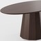 Homeroots 86" Walnut Solid Wood Double Pedestal Base Oval Dining Table 720698 - alternate 2