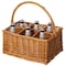Wickerwise Wickewise Indoor and Outdoor 6 Bottle Wine and Beverage Wicker Tote Basket - Perfect for Beer,  QI004719 - alternate 1