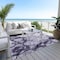 Homeroots 8' X 10' Purple And Lavender Abstract Washable Indoor Outdoor Area Rug 577166 - alternate 5