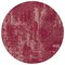 Homeroots 8' Burgundy And Ivory Round Geometric Washable Indoor Outdoor Area Rug 594529 - alternate 3