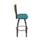 Holland Bar Stool Co Eleanor 30in Swivel Bar Stool with Bronze Finish, Medium Back and Graph Tidal Seat 880 - alternate 5