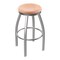 Holland Bar Stool Co 802 Misha Stainless Steel 36in Swivel Bar Stool with Natural Oak Seat 80236SSNatOak - alternate 1