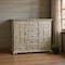Homeroots 64" White Solid Wood Seven Drawer Gentlemans Chest 524566 - alternate 6