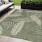 Homeroots 5' X 7' Ivory And Green Palm Leaf Indoor Outdoor Area Rug 552513 - alternate 3