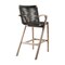Armen Living Brielle Outdoor Light Eucalyptus Wood and Charcoal Rope Counter Height Stool LCBLBACH26 - alternate 5