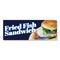 Signmission Fried Fish Sandwich, 12 Inch, Decal D-12-30379 - alternate 1