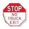 Signmission Stop No Truck Exit, 10 Inch X 10 Inch, Vinyl Decal OC-D-10-324 - alternate 1