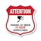 Signmission Video Surveillance Shield Sign Attention, 6 Inch X 6 Inch, Plastic Sign SHI-P-6-469 - alternate 1