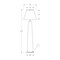 Monarch Specialties Lighting, 61-in. h, Floor Lamp, White Resin, Grey Shade, Contemporary I 9684 - alternate 2