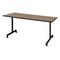 Regency Kobe Mobile T-Base Training Seminar Table, 66 in W, 30 in L, Noble Oak MKTRCC6630NO - alternate 1