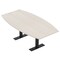Skutchi Designs 6 Person Conference Table With Power Unit | 6' Boat Table | Harmony Series HAR-BOT-48X72-T.BK-K458-NA - alternate 1