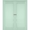 Sartodoors Sliding French Double Pocket Doors 36x84 (2* 18x84) Solid Core Modern Interior VEREGIO7411DP-OLI-3684 - alternate 1