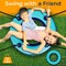 Serenelife 36 in Inflatable Tire Swing with Hang Kit, 600lbs Capacity Heavy Duty Tire Swing with UV and SLSINFSWN99 - alternate 4