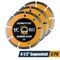 Powertec 4-1/2in Segmented Diamond Saw Blades for Angle Grinder, Diamond Blade for Cutting - 3PK 14003-P3 - alternate 1