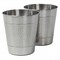 Happimess Riley Modern Classic Hammered Steel Accent 2 Gal Waste Bin, Brushed Steel, 2PK HPM1111C-SET2 - alternate 3
