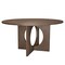 Homeroots 60" Natural Solid Wood Pedestal Base Round Top Dining Table 659074 - alternate 6