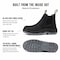 Handpoint Mens 6 in Soft Toe Work Boots-Black Crazy Horse Leather Slip-On Safety Boots, Slip Resistant, 12 80N04-EE-12 - alternate 7