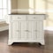 Crosley Lafayette Granite Top Full Size Kitchen Island/Cart KF30004BWH - alternate 4