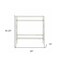 Homeroots 29" Clear And White Glass Writing Desk 402042 - alternate 6