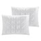 Homeroots White Queen Polyester 180 Thread Count Washable Duvet Cover Set 529032 - alternate 5