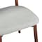 Leisuremod Sable Faux Leather Dining Chair with Rubberwood Legs SCW18LGR - alternate 8