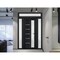 Vdomdoors Front Exterior Prehung FiberGlass Door Frosted Glass / Manux 8088 Matte Black / 2 Sidelight and Tra MANUX8088EXD-BLK-W12+36+12 x H80+14-RH - alternate 2
