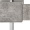 Homeroots 60" White and Gray Computer Desk With Three Drawers 490005 - alternate 4
