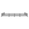 Factory 2U Commercial Patio Gray Aluminum Bar Restaurant Fence Kit, 41ft L, 34in H, Flexible Layout, Powdercoat w/ UV Topcoat 805680 - alternate 1