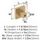 Amerock Monument 1-3/16 inch (30mm) Length Champagne Bronze Cabinet Knob, 10PK 10VMP36905CZ - alternate 3