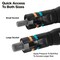 Klein Tools KNECT Quad-12 Heavy-Duty Impact Flip Sockets, SAE and Metric, 6-Piece 653MQS - alternate 8
