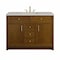 James Martin Vanities Bellshire 48" Single Vanity, Honey Oak w/ 3 CM Siberian Silestone Top 660-V48-HNO-3SFR - alternate 1