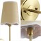 Jonathan Y Lila 6" 1-Light Traditional Coastal Scalloped Fabric Shade/Metal LED Vanity Light, Brass Gold/Brown JYL1607A - alternate 8