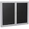 Ghent Enclosed Letter Board 36"x48" PA23648B-BK - alternate 1