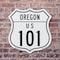 Signmission Oregon Route Marker Shield Sign Us 101, 6 inch X 6 inch, Plastic Sign, 2PK SHI-P-2PACK-6-427 - alternate 5