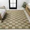 Jonathan Y Theo Modern Farmhouse Woven Jute Checkerboard Natural/Bleach 8 ft. x 10 ft. Area Rug NRF203C-8 - alternate 1